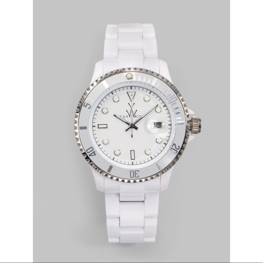 🎉4X HP🎉 *NWT* ToyWatch White Plasteramic Watch
